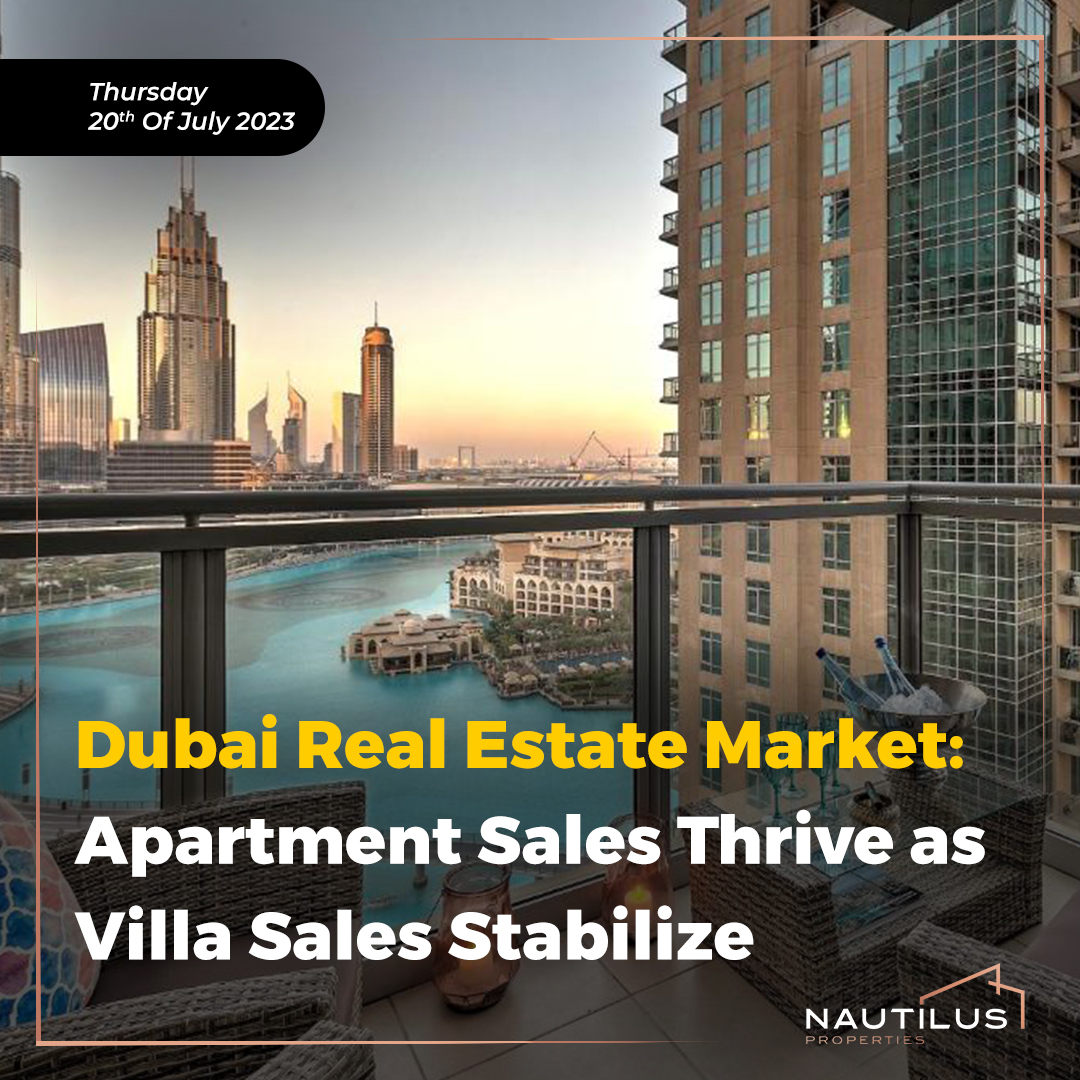 Dubai Real Estate Market: Apartment Sales Thrive as Villa Sales Stabilize