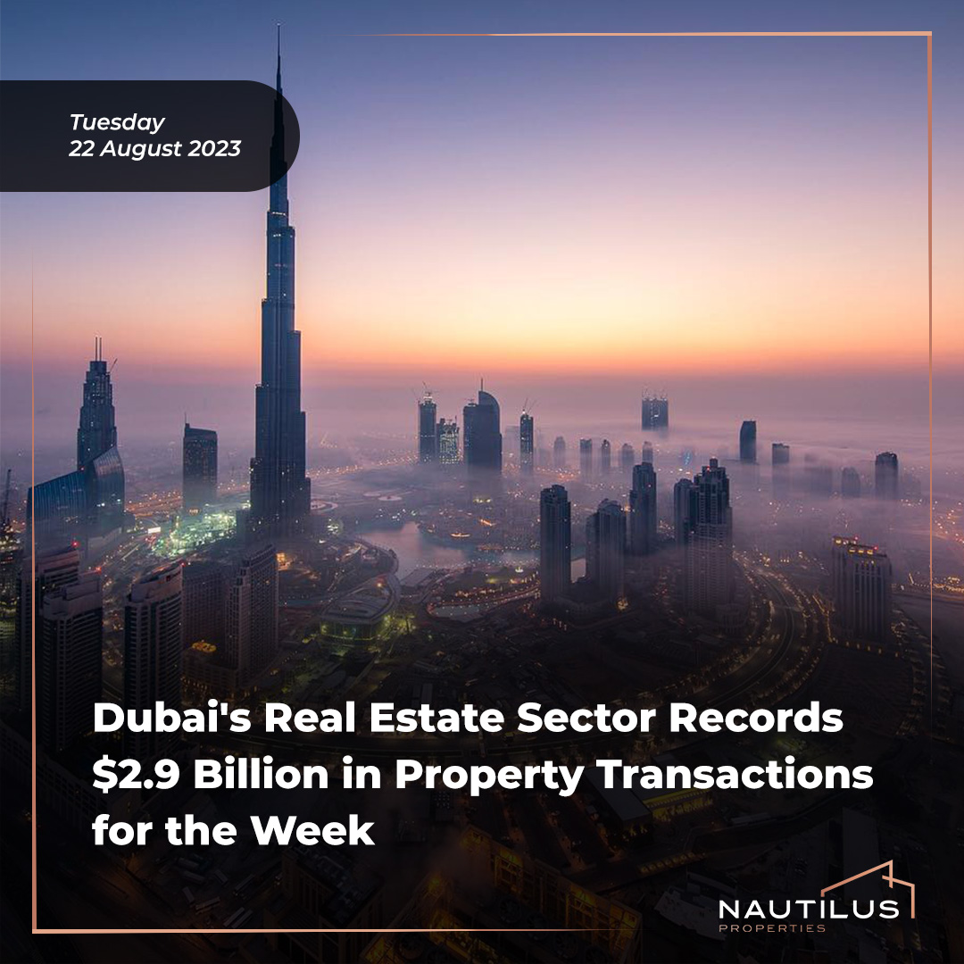 Thriving Dubai Real Estate Market: A Closer Look at the Week's $2.9 Billion Transactions