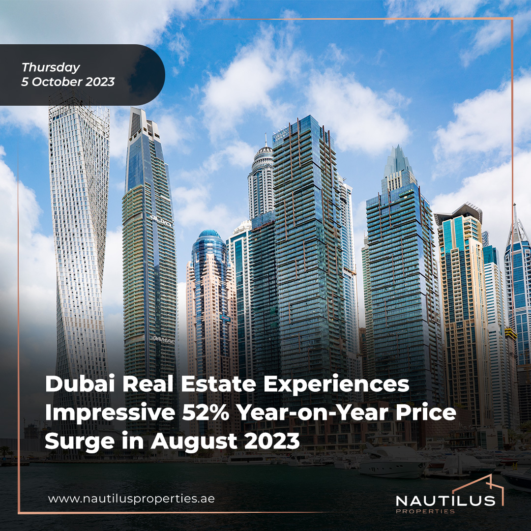 Exploring Dubai's Surging Real Estate Market: A 52% YoY Increase in August 2023