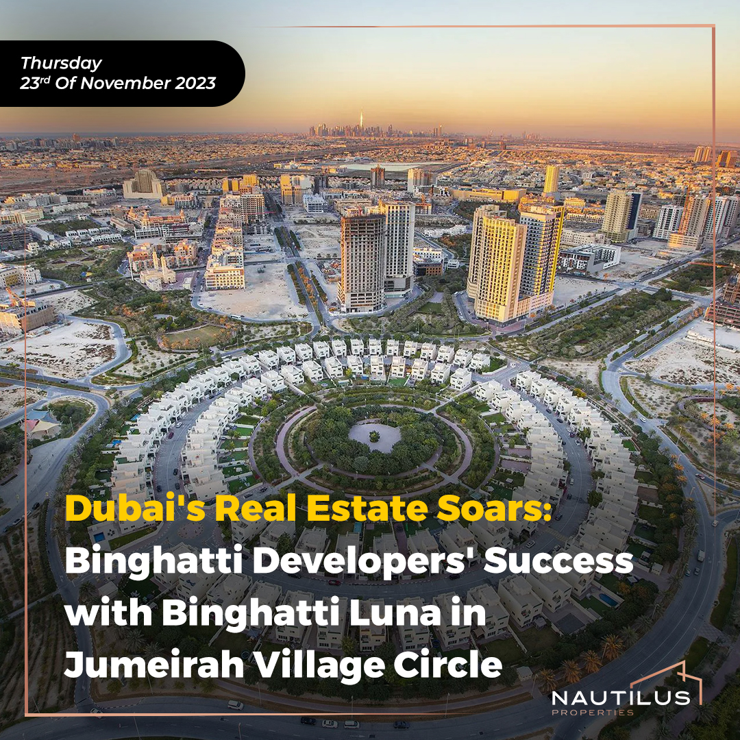 Dubai's Real Estate Soars: Binghatti Developers' Success with Binghatti Luna in Jumeirah Village Circle