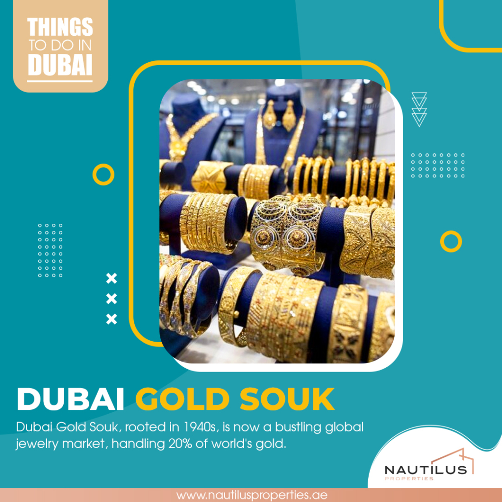 #THINGSTODOINDUBAI: Unveiling the Allure of Dubai's Golden Hub: A Journey Through the Dubai Gold Souk
