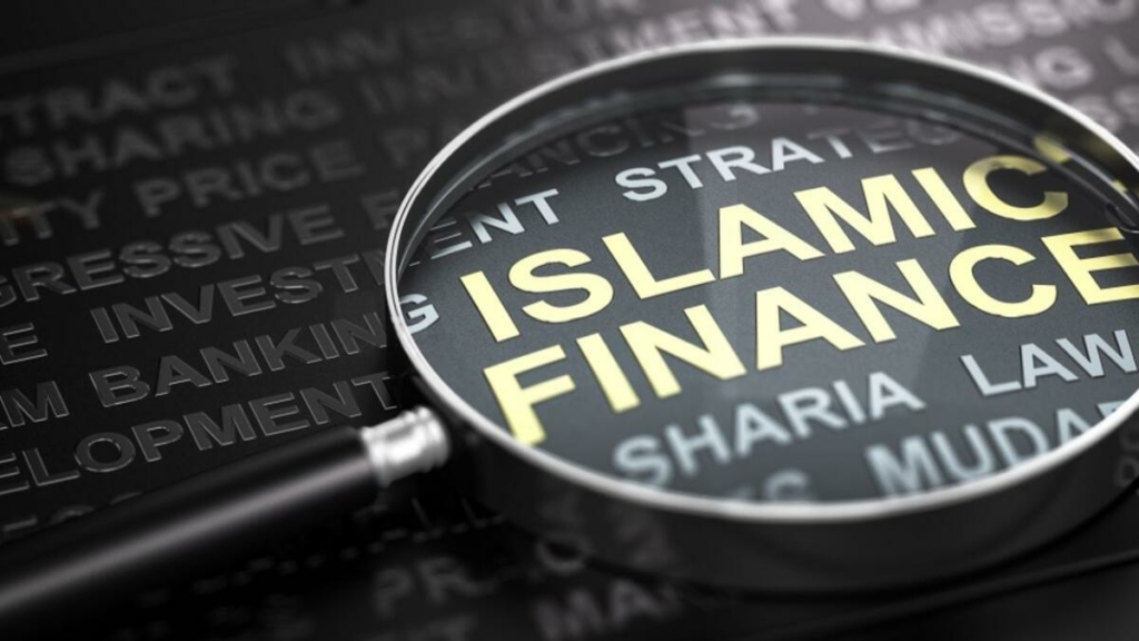  Sharia-compliant finance document with gavel